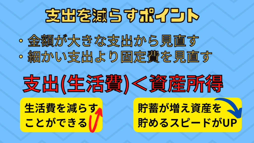 支出を減らすポイント