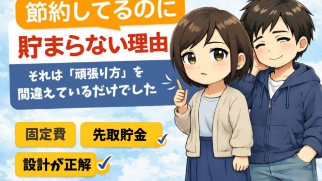 頑張って節約してもたまらない