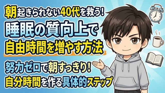 朝起きられない40代を救う