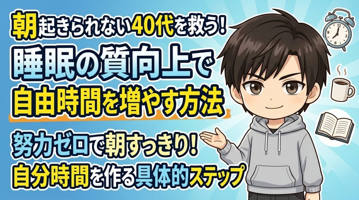 朝起きられない40代を救う