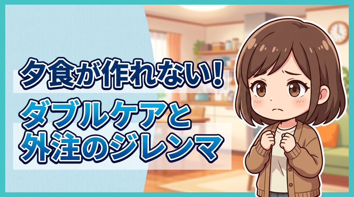 ダブルケアで夕食が作れない