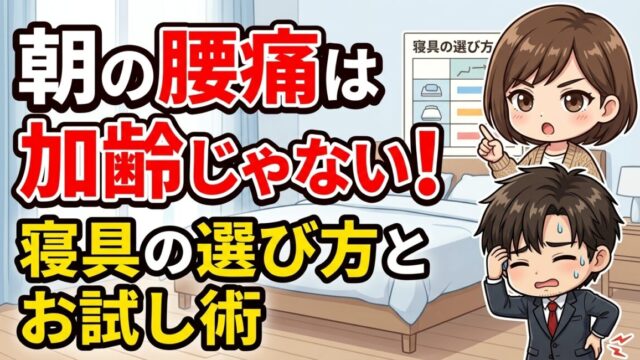 朝の腰痛は加齢じゃない