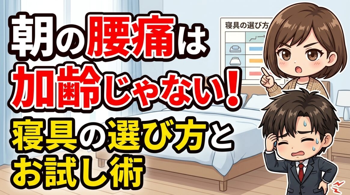 朝の腰痛は加齢じゃない