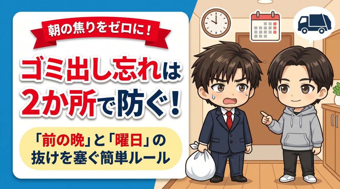 ゴミ出しを忘れる