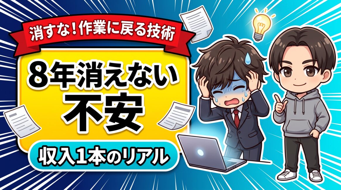 フリーランスの不安は8年消えない