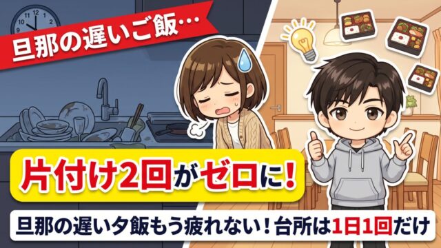 旦那の帰りが遅いご飯がめんどくさい