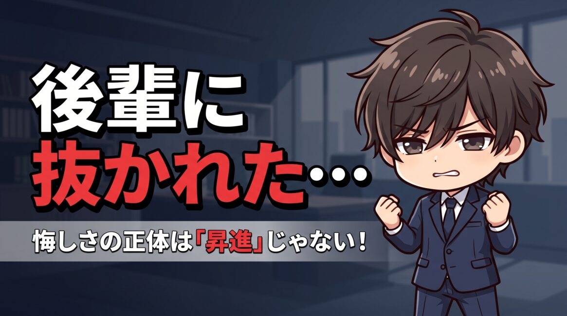 後輩に抜かれた