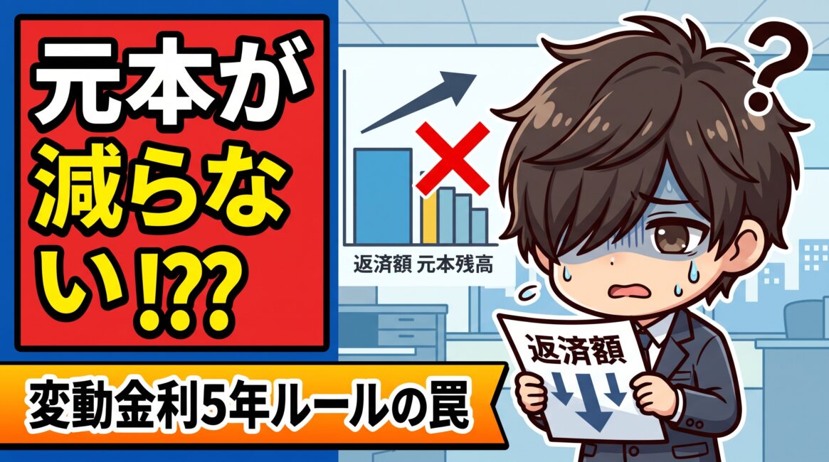 返済額は同じなのに元本が減らない