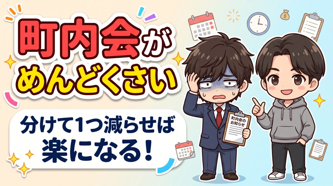 町内会がめんどくさい人へ