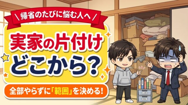 実家の片付けはどこから