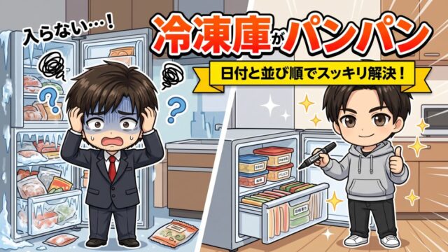 冷凍庫がパンパンで入らない