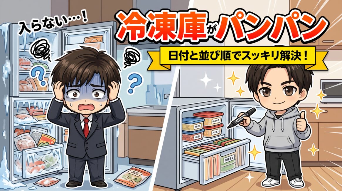 冷凍庫がパンパンで入らない